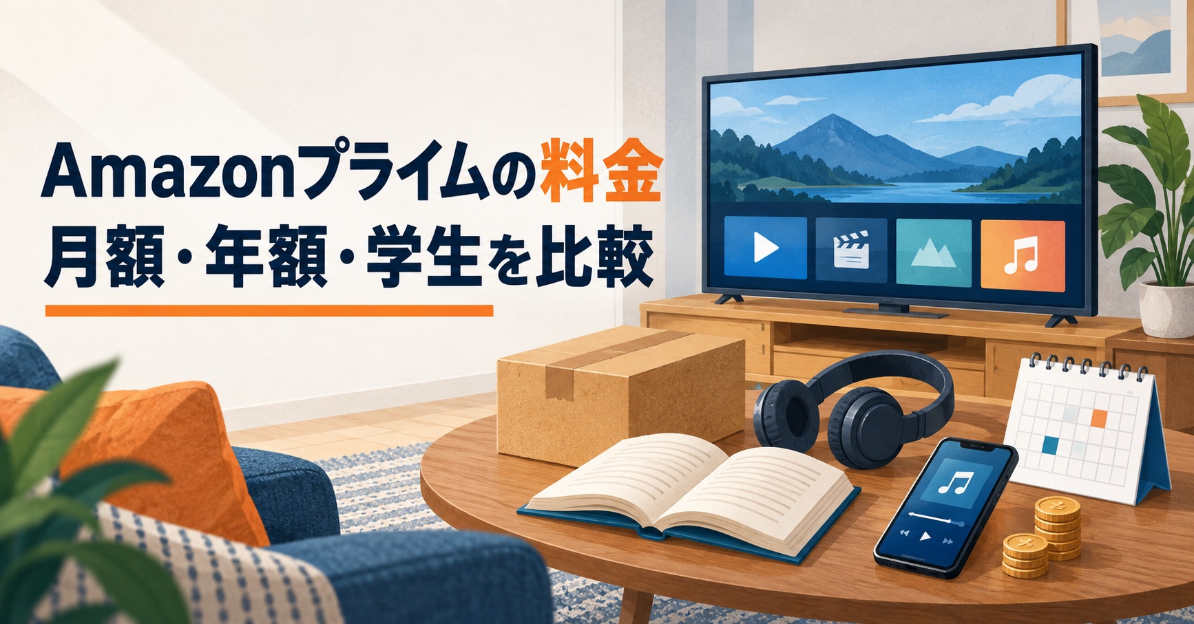 Amazonプライムの料金・月額・年額・学生プラン比較