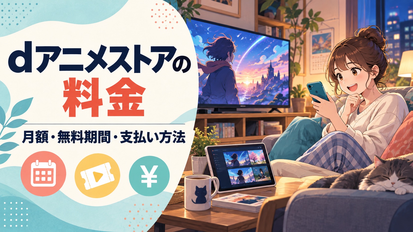 dアニメストアの月額料金・無料期間・支払い方法ガイド