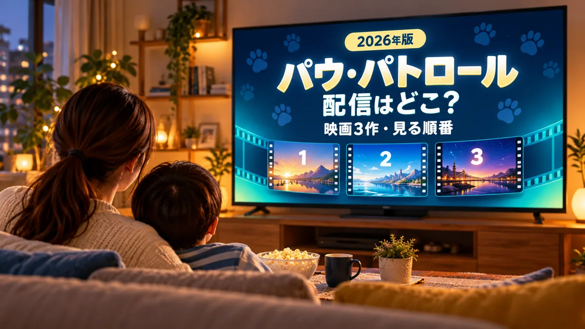 パウ・パトロール映画3作の配信先と見る順番