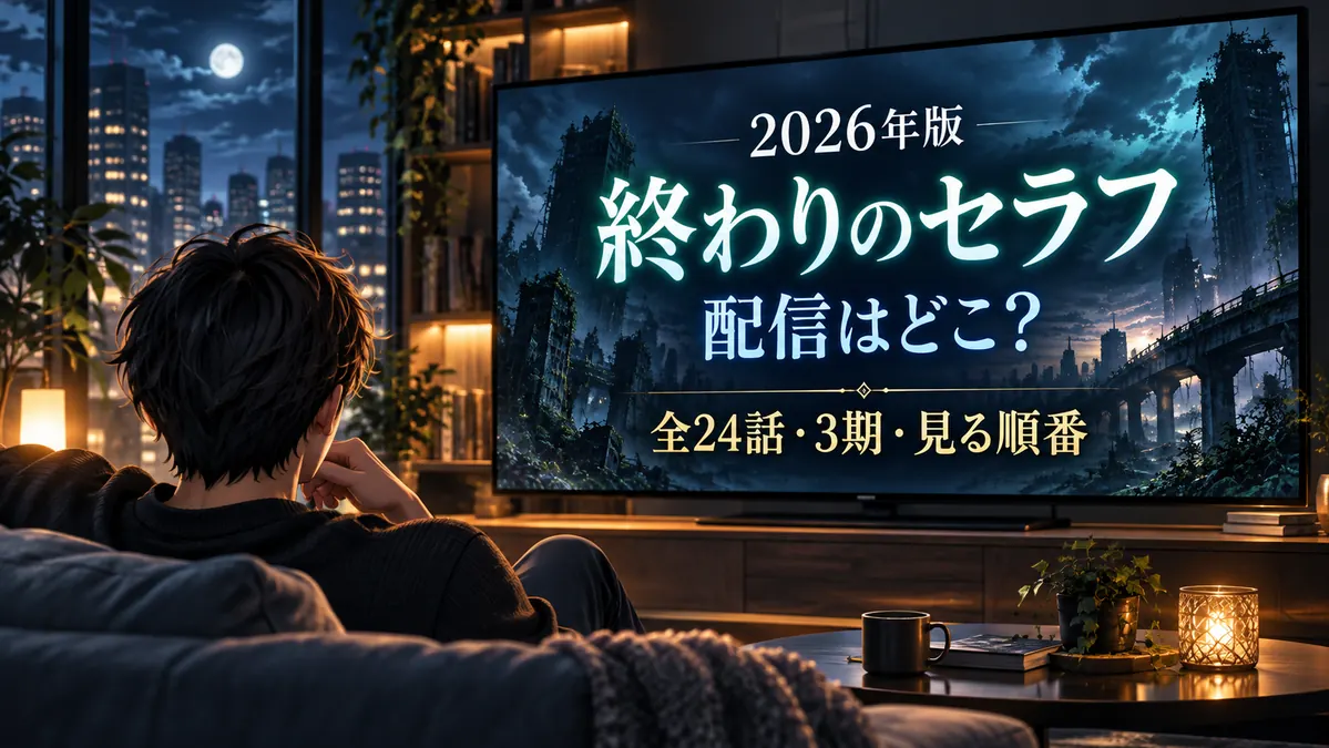 終わりのセラフ全24話の配信先・3期・見る順番
